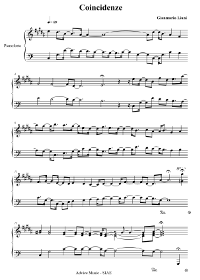 Gianmario Liuni - sheets music - Coincidenze